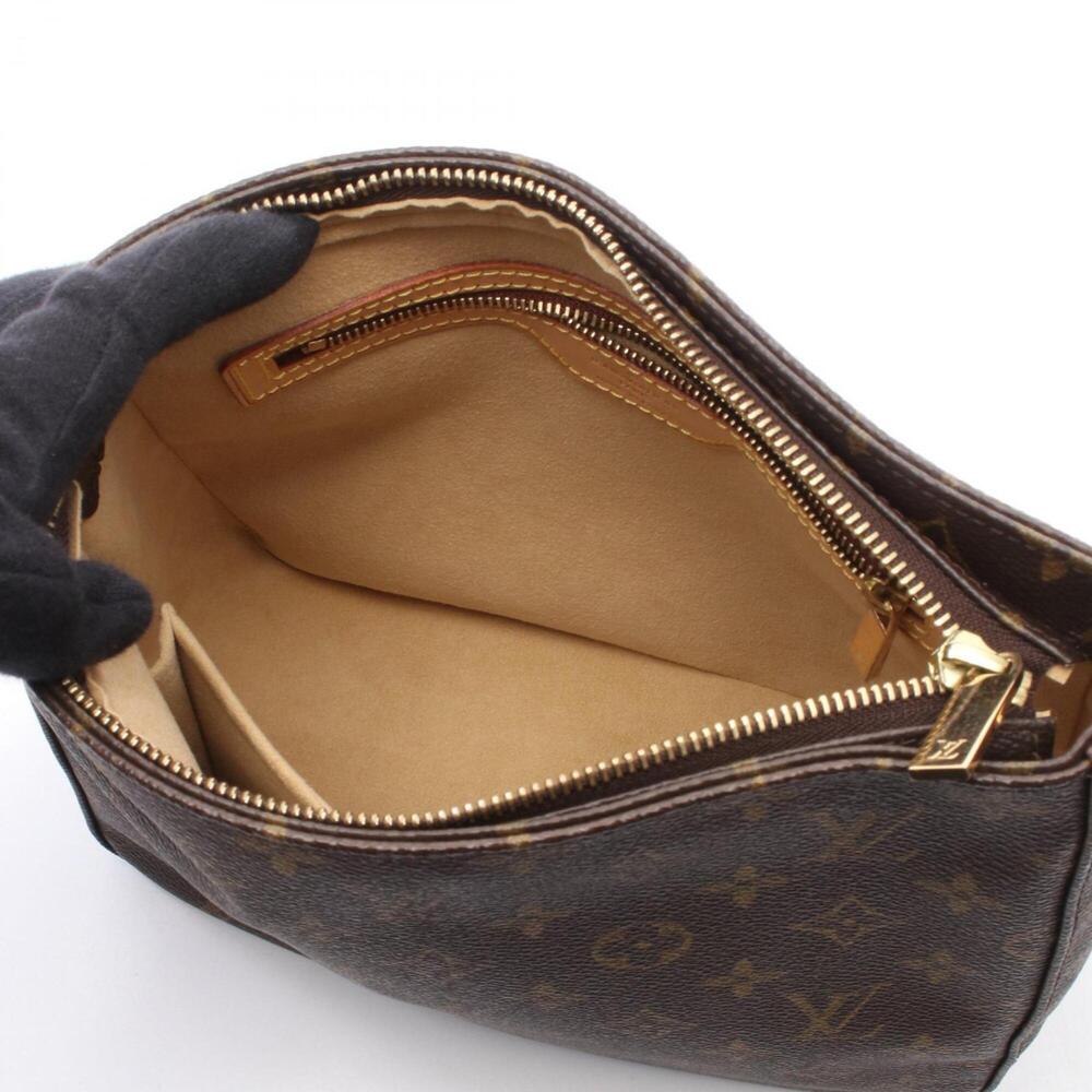 LOUIS VUITTON Brown Monogram Leather Looping MM Shoulder Bag - Picture 3 of 9